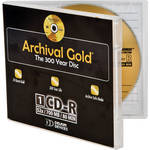 Delkin Devices CDR ARCHVL GLD w/JEWEL CSE/w/HANGNG TB