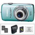 Canon PowerShot SD980 IS Digital Camera  With Deluxe Accessory Kit (Blue) 