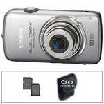 Canon PowerShot SD980 IS Digital Point & Shoot Camera (Silver)  With Basic Accessory Kit