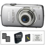 Canon PowerShot SD980 IS Digital Point & Shoot Camera (Silver)  With Deluxe Accessory Kit
