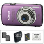 Canon PowerShot SD980 IS Digital Camera  With Deluxe Accessory Kit (Purple) 