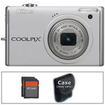 Nikon CoolPix S640 Digital Camera (White) with Basic Accessory Kit