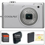 Nikon CoolPix S640 Digital Camera (White) with Deluxe Accessory Kit