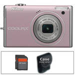 Nikon CoolPix S640 Digital Camera (Pink) with Basic Accessory Kit