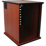 Gator Cases 12U 27" DEEP MEDIA RACK - DARK CHERRY