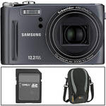 Samsung HZ15W Digital Camera with Basic Accessory Kit (Grey)
