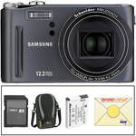 Samsung HZ15W Digital Camera with Deluxe Accessory Kit (Grey)