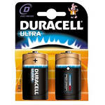 Duracell D Ultra 1.5V Alkaline Coppertop Battery (2 Pack)