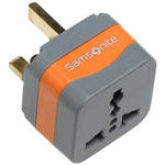 Samsonite SA3976GY Adapter Plug (USA to United Kingdom/Ireland/Hong Kong, Gray)