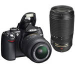 Nikon D5000 Digital SLR Camera Kit with 18-55mm VR & 70-300mm VR Lens