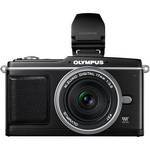 Olympus E-P2 Pen Digital Camera  w/  17mm f/2.8 Zuiko Lens & Electronic Viewfinder (Black)