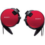 Sony MDR-Q68 Lightweight Clip-On Stereo Headphones (Red)