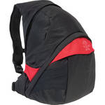 Crumpler Sinking Barge Deluxe Backpack (Medium, Black with Red Accents)
