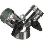 Delta Y Pipe Adapter with Shut-Offs (Brass)