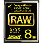 Hoodman UDMA RAW 8GB CompactFlash Card (675X) 