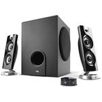 Cyber Acoustics CA-3602 3-Piece Subwoofer/Satellite Speaker System - Black