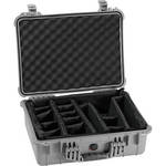 Pelican 1524 Case with Padded Dividers (Silver)
