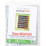ClearFile Archival Plus Negative Page, 35mm, 7-Strips of 6-Frames - 25 Pack