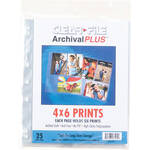ClearFile Archival-Plus Print Page, Holds Six 4 x 6" Prints - 25 Pack