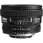 Nikon Super Wide Angle AF Nikkor 20mm f/2.8D Autofocus Lens 