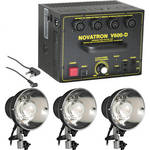 Novatron V600-D 600 W/S 3- Light Kit No Umbrellas, Stands or Case
