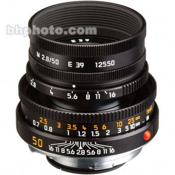 Leica Normal 50mm f/2.8 Elmar M Manual Focus Lens (6-Bit)  - Black