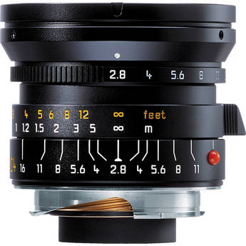 Leica Lente 24mm f/2.8 Elmarit M Aesf�rica de Foco Manual  (6 Bits, Atualizada para Digital) - Preta