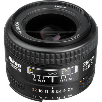 Nikon Wide Angle AF Nikkor 28mm f/2.8D Autofocus Lens