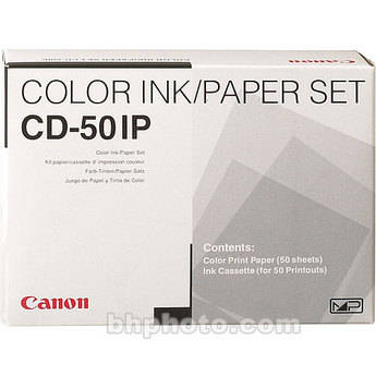 Canon CD-50IP Color Ink & Paper Set (standard paper, 50 sheets)