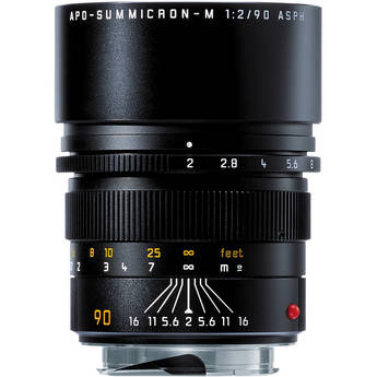 Leica Lente Aesf�rica 90mm f/2.0 APO Summicron M (6 Bits) - Preto