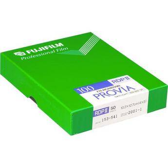 Fujifilm RDP-III 4x5" 50 Sheets Fujichrome Provia 100F Color Slide Film (ISO-100)