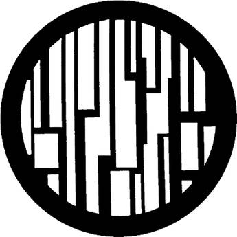 Rosco Steel Gobo #7208 - Abstract Skyline - Size M