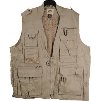 Humvee by CampCo Safari Photo Vest, Large (Khaki)