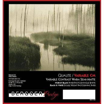 Bergger VC-CM Warm Tone Black & White Variable Contrast Fiber Base Double Weight Paper -11x14" (Semi-Matte) (25 Sheets)