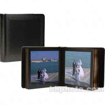 Albums-X Library Bound Embossed Photo/Wedding Album Cover - for Up To 9 Pages 5x7" (Black/Gold)