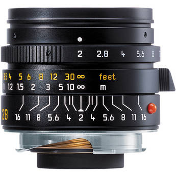 Leica 28mm f/2.0 Aspherical M Manual Focus Lens (6-Bit)