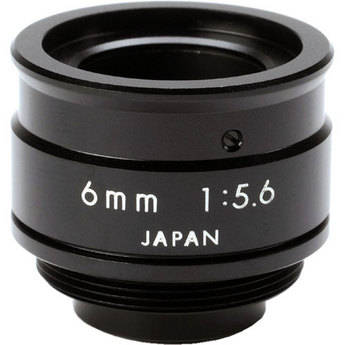 Ken-A-Vision 6mm 1/4" Fixed Focal Length, C-Mount Lens