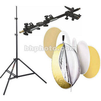 Photoflex 32" 5-in-1 Multidisc Reflector with Holder and Light Stand Kit