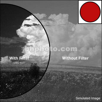B+W 30 mm 091 Dark Red (029)    Glass Filter