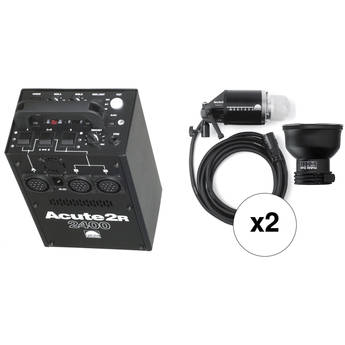 Profoto Acute 2R 2 Head 2400 W/S Pro Value Pack, Radio Slave (90-260V)