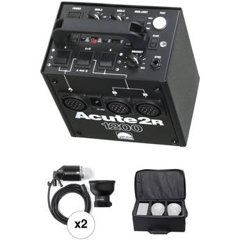 Profoto Acute 2R 2 Head 1200 W/S Pro Value Pack, Case (90-260V)