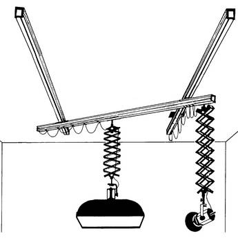 Delta Scissor Light Mover System for 2 Lights