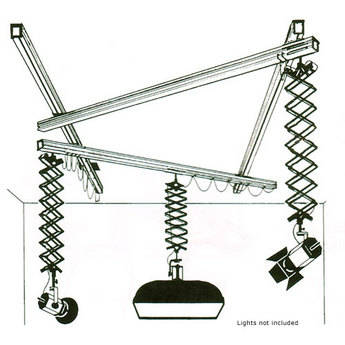 Delta Scissor Light Mover System for 3 Lights