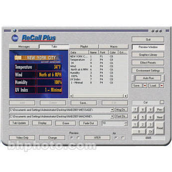 Chyron Software Recall Plus para PC Codi Digital