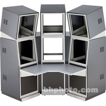 Winsted 3-Bay Corner Console with 19-1/4" Top Slope J8252 (Gray)