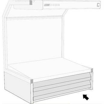 GTI 2F-2028 2 2" Flat File Drawer for EVS-2028