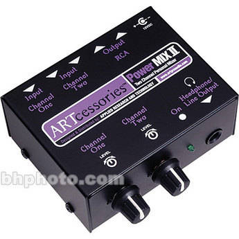 ART POWERMIX II 2-Channel Miniature Mono Line Mixer
