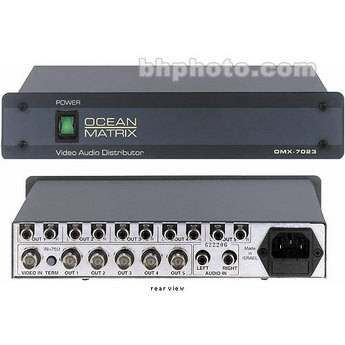 Ocean Matrix OMX-7023 1x5 Video and Audio DA