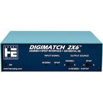 Henry Engineering DigiMatch 2x6 - AES/EBU/S/PDIF Interface and Distribution Amplifier