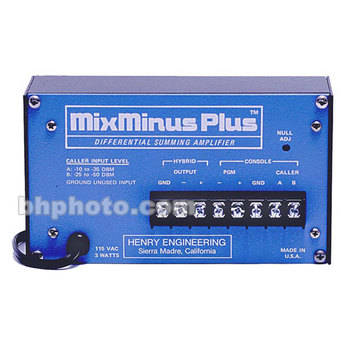 Henry Engineering MIXMINUSPLUS 2 Input 1 Output Summing Amplifier